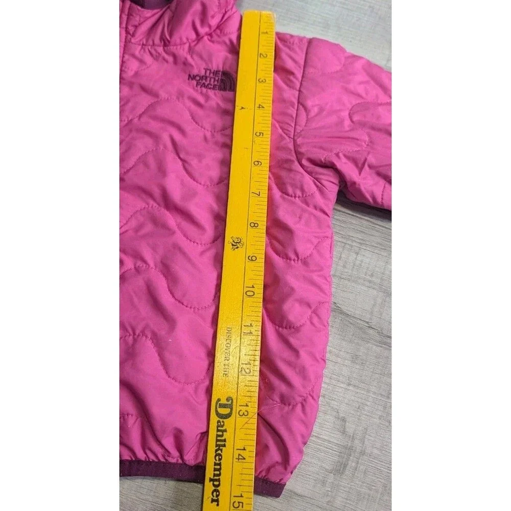 The North Face Baby Reversible Jacket Aztec Girls Sz 12-18 Months Purple